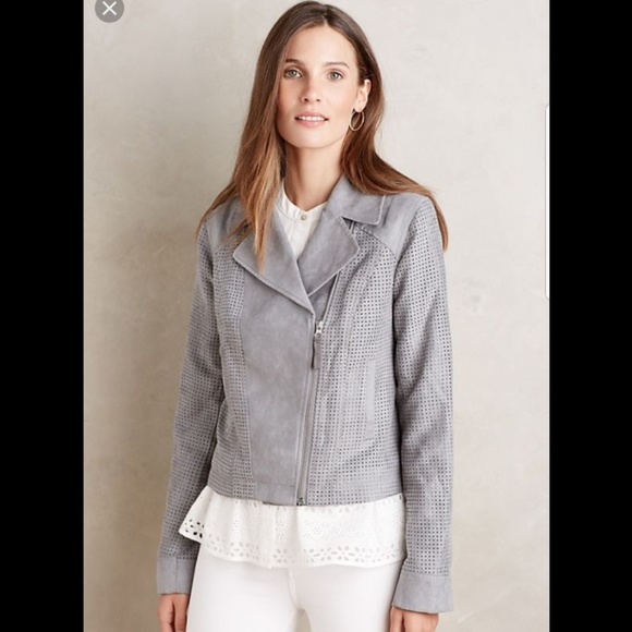 Anthropologie Jackets & Blazers - Anthropologie  - Vegan Leather Moto Jacket
